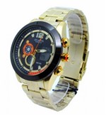 Ficha técnica e caractérísticas do produto Relogio Masculino Atlantis G6652 Dourado Fundo Preto