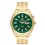 Ficha técnica e caractérísticas do produto Relógio Masculino Automático Orient Dourado Fundo Verde