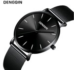 Relógio Masculino Black Silver Design Pulseira Aço - Pjk Store