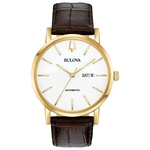 Ficha técnica e caractérísticas do produto Relógio Masculino Bulova Classic American Dourado 97C107