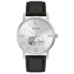 Ficha técnica e caractérísticas do produto Relógio Masculino Bulova Classic Couro Preto/Prata 96A237