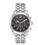 Ficha técnica e caractérísticas do produto Relógio Masculino Bulova Diamond Black Dial Chronograph Watch