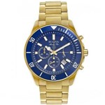 Ficha técnica e caractérísticas do produto Relógio Masculino Bulova Marine Star Analógico WB31774Z Dourado