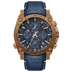 Ficha técnica e caractérísticas do produto Relógio Masculino Bulova Precisionist Couro Azul 97B186