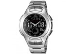 Relógio Masculino Casio Anadigi - Resistente à Água AQ-160WD-1BV