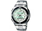 Relógio Masculino Casio Anadigi - Resistente à Água Cronômetro Mundial AQ-164WD-7AV