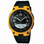 Relogio Masculino Casio Analogico/digital com Cronometro e Calendario - Aw-80-9bvdf