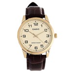 Ficha técnica e caractérísticas do produto Relogio Masculino Casio Collection Mtp-v001gl-9budf - Marrom/dourado