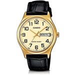 Ficha técnica e caractérísticas do produto Relogio Masculino Casio Collection Mtp-v003gl-9budf - Preto/dourado