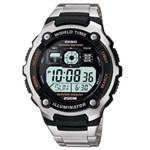 Ficha técnica e caractérísticas do produto Relogio Masculino Casio Digital Standard Ae-200wd-1avdf - Prata