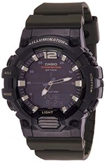 Ficha técnica e caractérísticas do produto Relógio Masculino Casio HDC-700-3AV - Preto/Verde Musgo