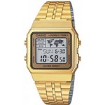 Ficha técnica e caractérísticas do produto Relógio Masculino Casio Vintage World A500wga9df - Dourado