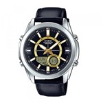 Ficha técnica e caractérísticas do produto Relógio Masculino Casio Word Time Amw-810l-1avdf - Prata/Preto