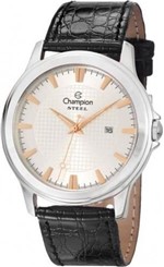 Ficha técnica e caractérísticas do produto Relógio Masculino Champion Prata com Dourado Pulseira de Couro Ca21188q