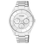 Ficha técnica e caractérísticas do produto Relógio Masculino Citizen Analógico - Tz20608q - Prata/branco