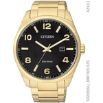 Ficha técnica e caractérísticas do produto Relogio Masculino Citizen Eco-Drive Dourando Banhado TZ20555U