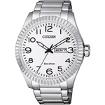 Ficha técnica e caractérísticas do produto Relógio Masculino Citizen Prata Branco TZ20779Q