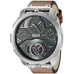 Ficha técnica e caractérísticas do produto Relógio Masculino Diesel `Machinus` 4 Time Zones Chronograph Brown Leather - Modelo Dz7359