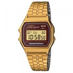 Ficha técnica e caractérísticas do produto Relógio Masculino Digital Casio A159WGEA5DF - Dourado - Casio