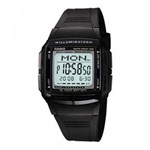 Ficha técnica e caractérísticas do produto Relógio Masculino Digital Casio Data Bank DB-36-1AV - Preto - Casio