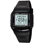 Ficha técnica e caractérísticas do produto Relógio Masculino Digital Casio Data Bank DB-36-1AV - Preto