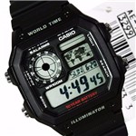 Ficha técnica e caractérísticas do produto Relógio Masculino Digital Casio Multifunção AE-1200h Preto