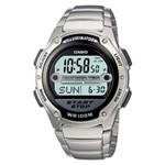 Ficha técnica e caractérísticas do produto Relógio Masculino Digital Casio W-756D-1AVDF - Inox/Preto