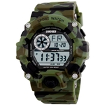 Ficha técnica e caractérísticas do produto Relógio Masculino Digital Militar Skmei 1019 - Camuflado Verde