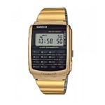 Ficha técnica e caractérísticas do produto Relógio Masculino Dourado Casio Calculadora CA-506G-9ADF