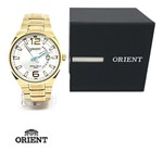 Ficha técnica e caractérísticas do produto Relogio Masculino Dourado Orient a Prova Dagua Aço Inox Calendario MGSS1159 S2KX