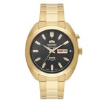 Ficha técnica e caractérísticas do produto Relogio Masculino Dourado Orient Automatico Fundo Preto