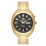 Ficha técnica e caractérísticas do produto Relógio Masculino Dourado Orient Automático Fundo Preto