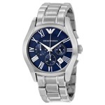 Ficha técnica e caractérísticas do produto Relógio Masculino Empório Armani Ar1635 Azul Cronógrafo 43mm