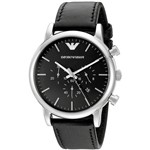 Ficha técnica e caractérísticas do produto Relógio Masculino Emporio Armani Ar1828 Preto Couro 40mm