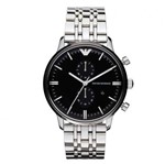 Ficha técnica e caractérísticas do produto Relógio Masculino Emporio Armani Classic Ar0389 Black 43mm - Empório Armani