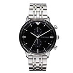 Ficha técnica e caractérísticas do produto Relógio Masculino Emporio Armani Classic Ar0389 Black 43mm