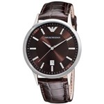 Ficha técnica e caractérísticas do produto Relógio Masculino Emporio Armani Modelo AR2413 Pulseira em Couro / a Prova D' Água