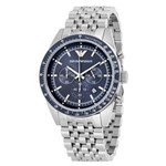 Ficha técnica e caractérísticas do produto Relógio Masculino Emporio Armani `Sportivo` Chronograph Stainless Steel - Modelo Ar6072