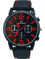 Ficha técnica e caractérísticas do produto Relógio Masculino Esporte Gt Grand Touring Vermelho Pulseira de Borracha