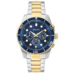 Ficha técnica e caractérísticas do produto Relógio Masculino Esportivo Bulova WB31989A Prata e Dourado