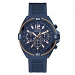 Relógio Masculino Esportivo Guess, Pulseira em Poliuretano e Caixa em Aço Colorido Azul 92733GPGSEU2 Cronógrafo