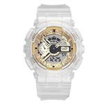Ficha técnica e caractérísticas do produto Relógio Masculino Feminino Panars 8125 S-Shock Dourado