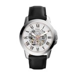 Relógio Masculino Fossil Automático Me3101/0ki 44mm Couro Preto