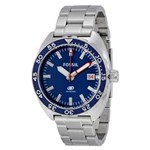 Ficha técnica e caractérísticas do produto Relógio Masculino Fossil Breaker Stainless Steel Blue Dial - Modelo Fossil-Fs5048