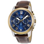 Ficha técnica e caractérísticas do produto Relógio Masculino Fossil FS5150/5AI 44mm Couro Marrom