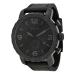 Relógio Masculino Fossil Jr1354/2pn 48mm Couro Preto