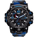 Ficha técnica e caractérísticas do produto Relógio Masculino G-Shock Smael 1545 Militar - Azul Camuflado