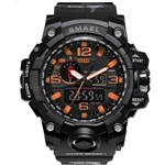 Ficha técnica e caractérísticas do produto Relógio Masculino G-Shock Smael 1545 Militar - Preto e Laranja