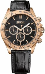 Ficha técnica e caractérísticas do produto Relógio Masculino Hugo Boss Cronógrafo Couro Rose 1513179
