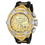 Ficha técnica e caractérísticas do produto Relógio Masculino Invicta Modelo 21352 Bolt - a Prova D` Água - Preto/Dourado